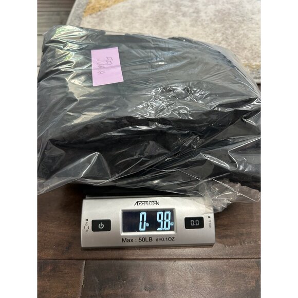 Boohoo Black Textured Polka Dot Floral Sheer Tunic Dress Sz 18 Whimsigoth Fairy - Picture 9 of 9